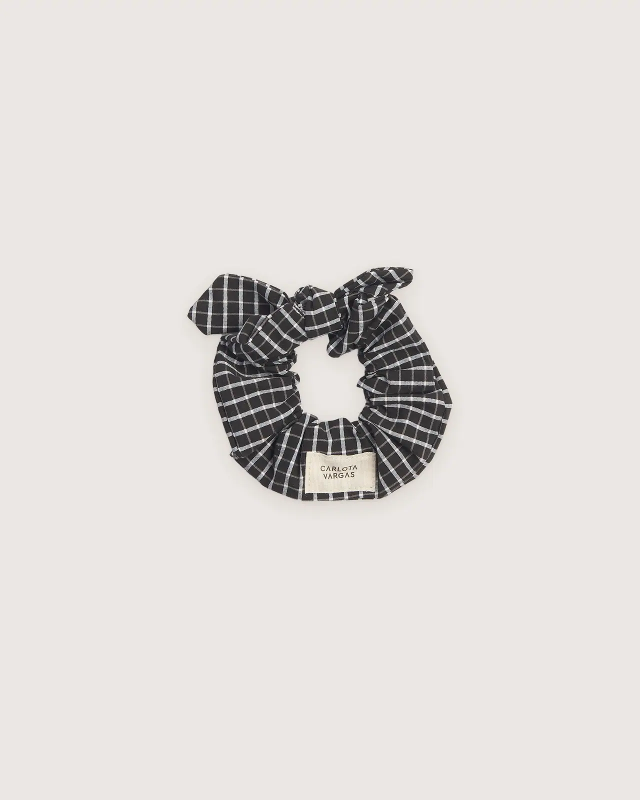 Scrunchie Black & White Stripes