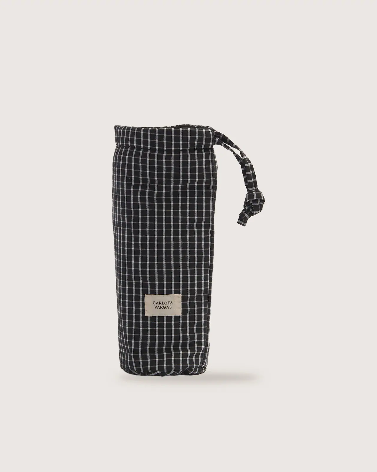 Large bottle holder Black & White Stripes